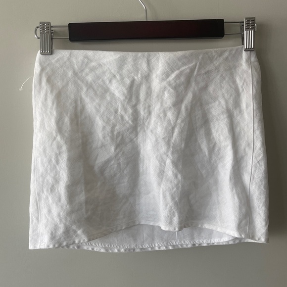 Reformation White Strapless Linen Top - Picture 5 of 7